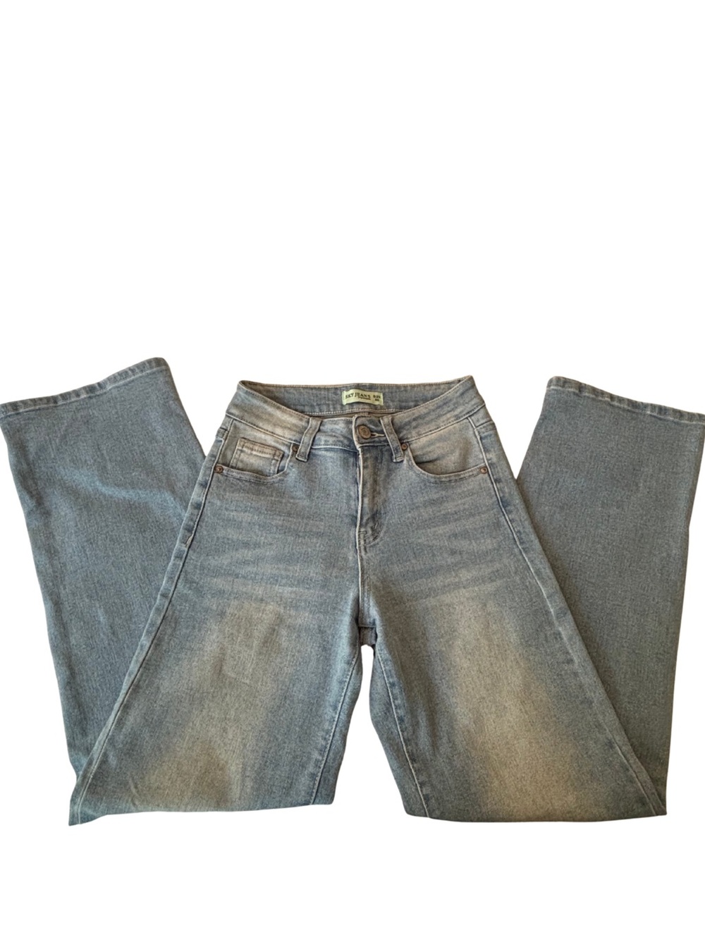 Sky Jeans light wash high rise wide leg size 00